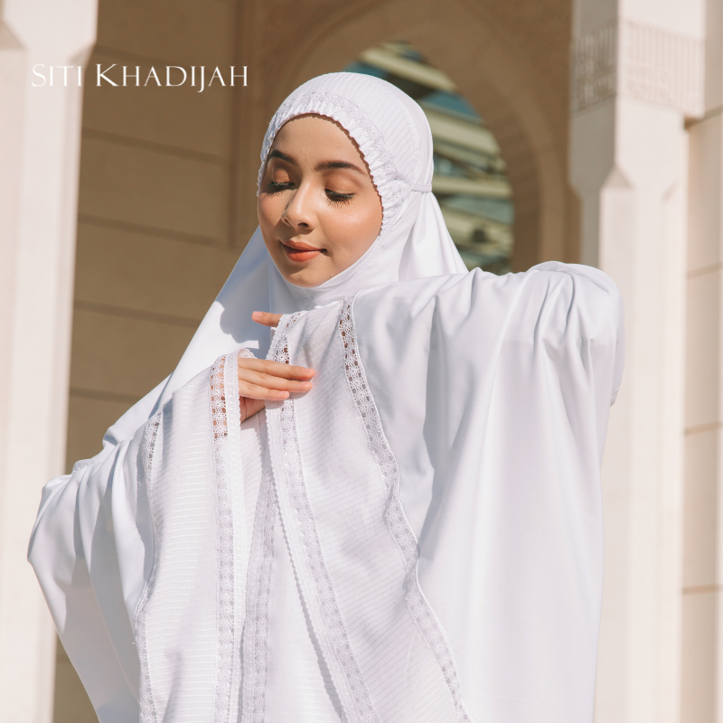 Mukena Siti Khadijah White Series - Mukena Putih