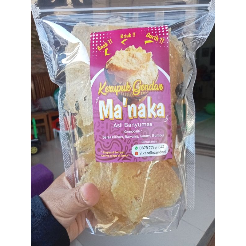 

kerupuk gendar Ma'naka