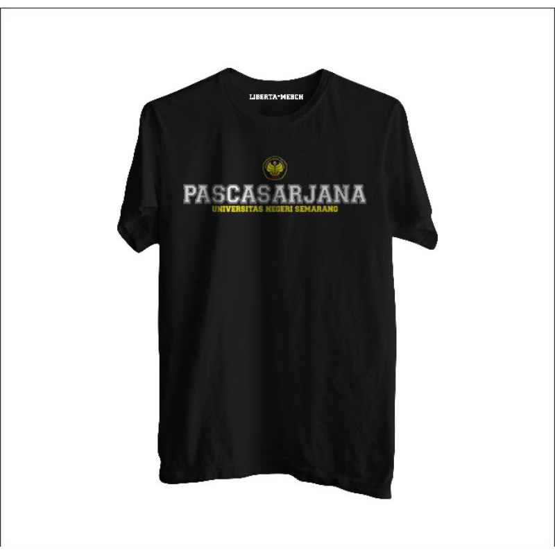 Kaos Pascasarjana Unnes Universitas Negeri Semarang Hitam Navy Premium