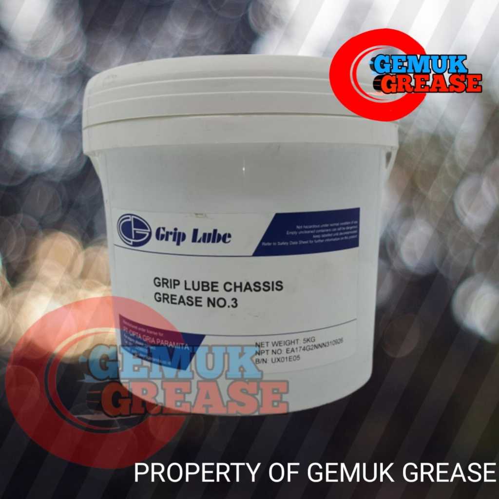GRIPLUBE CHASSIS GREASE 5Kg, Gemuk, Pelumas, Stempet