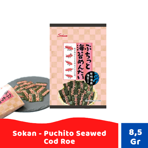 

Sokan - Puchito Seaweed Cod Roe / Camilan Nori Kering