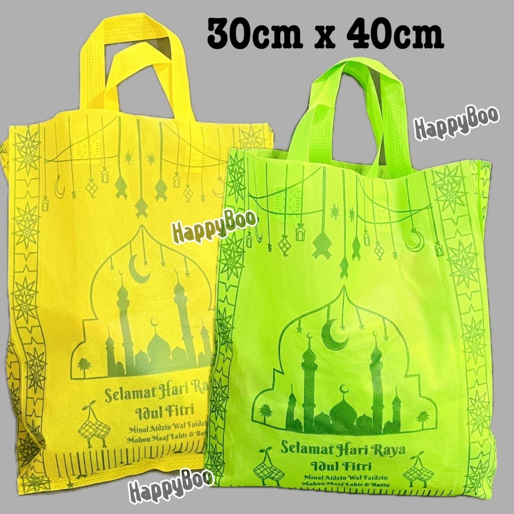 

tas spunbond goodie bag gift bag tas kado kain idul fitri eid mubarak ramadhan