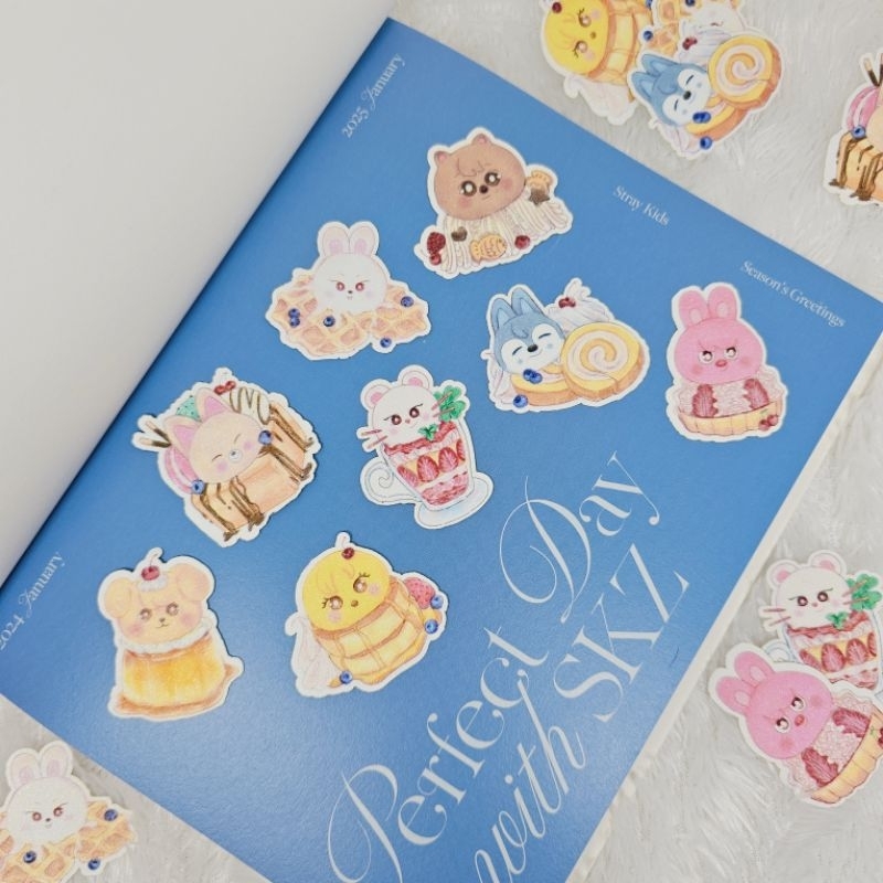 

SKZoo dessert glittery stickers