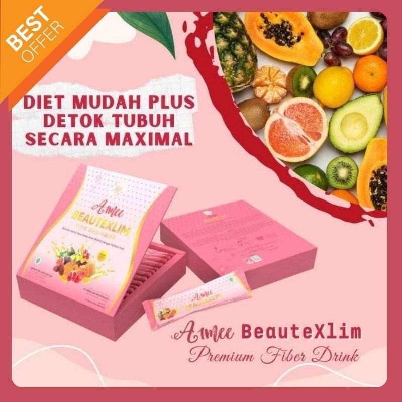 Aimee BeauteXlim Premium Fiber Drink 12 Sachet get 2 sachets for free,Minuman  Penurun Berat Badan H