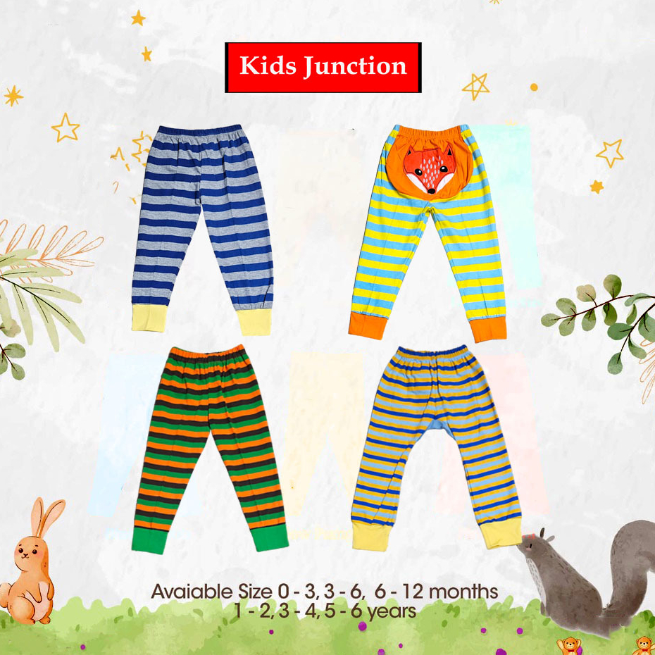 Celana Panjang Kaos Salur Anak Laki Laki 1 Sampai 12 Tahun Clana Stripe Bayi Cowok Motif Garis Atau 