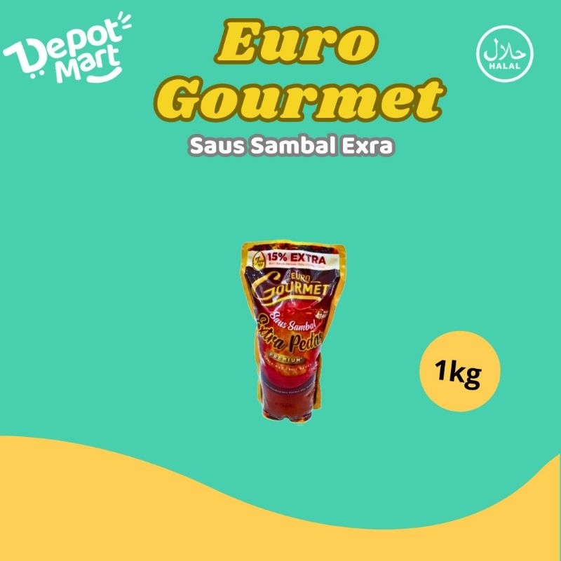 

15% Extra - Euro Gourmet Premium Saus Sambal Extra Hot 1 Kg