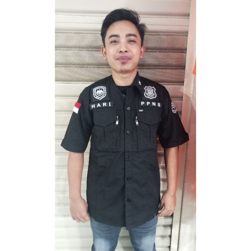 kemeja tactical PPNS #bordir timbul