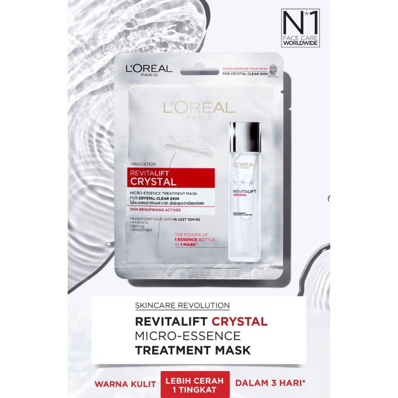 ORIGINAL L'oreal Revitalift Pro Youth Face Mask Youthful Masker Wajah Loreal ~ Loreal Hyaluronic