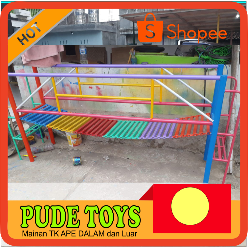 JEMBATAN GOYANG - MAINAN TK - APE DALAM DAN LUAR