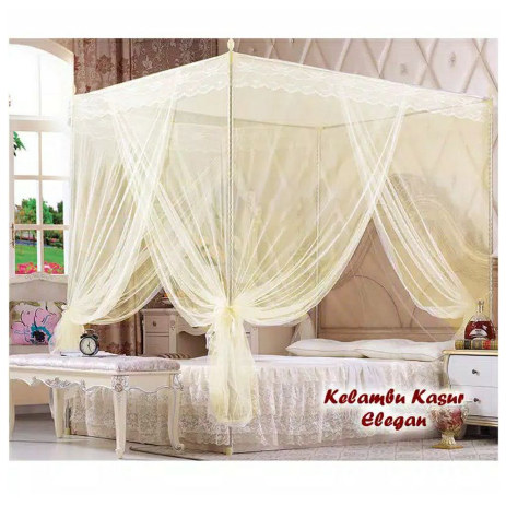FREE Tiang Penyangga-Kelambu Kasur Elegan Mewah Lengkap