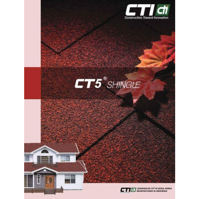 Genteng Aspalt Atap Rumah CTI | Genteng Aspal Bitumen CTi CT5