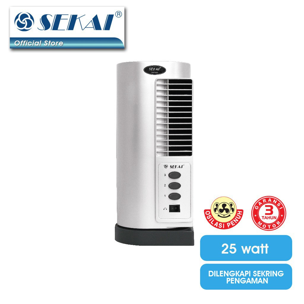 SEKAI KIPAS ANGIN BERDIRI TWF 301 TOWER FAN 25 WATT