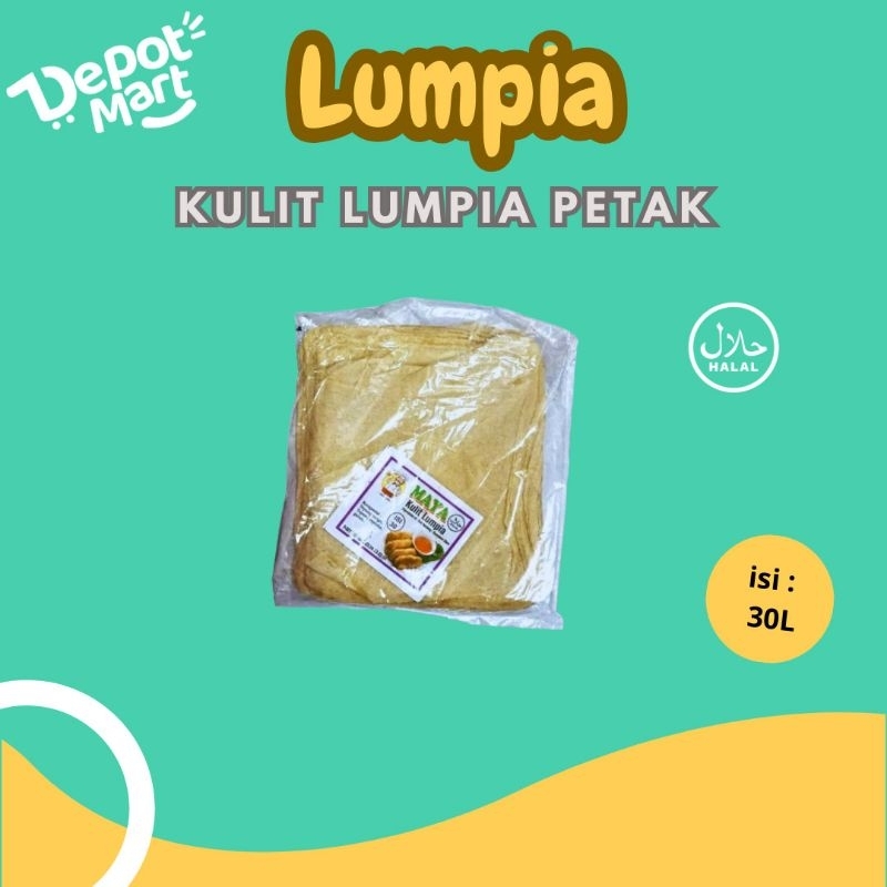 

Kulit Lumpia Maya / Kulit Pisang Coklat Piscok isi 30 lembar / bks Depot Mart