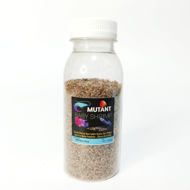 Baby Shrimp Super Grade A. Utuh Bukan Serbuk Netto 20 Gram pakan cupang guppy childcid discus chana 