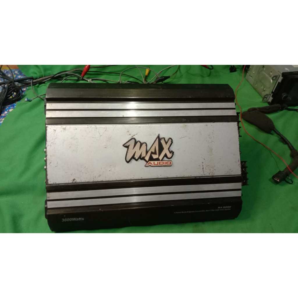 POWER AUDIO MOBIL.MERK MAXAUDIO TIPE MA-8000.4 CHANNEL.NORMAL TESTED.