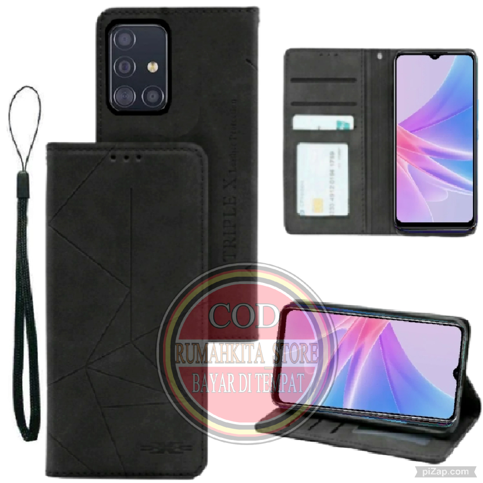 CASE HP SAMSUNG A51 MOTIF MAXNET CASE KULIT - CASING DOMPET-FLIP COVER LEATHER-SARUNG HP