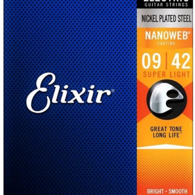 ORIGINAL SENAR GITAR ELIXIR ELEKTRIK 9 NANOWEB