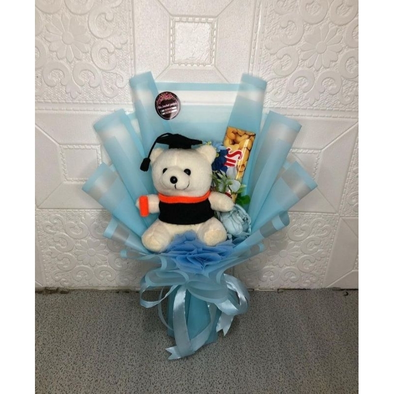 

bucket boneka/wisuda