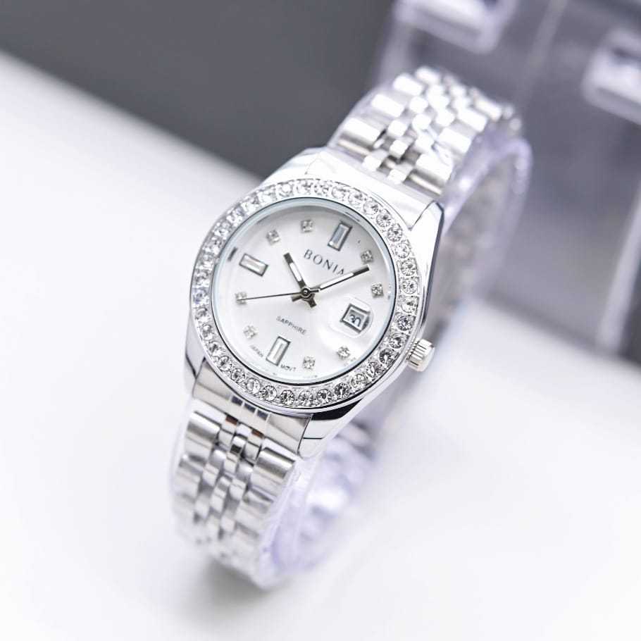 Jam Tangan Wanita Bonia Date Diamond Rantai Watch