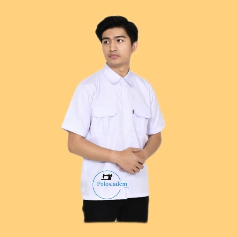 KEMEJA KERJA PDL POLOS PDH PUTIH