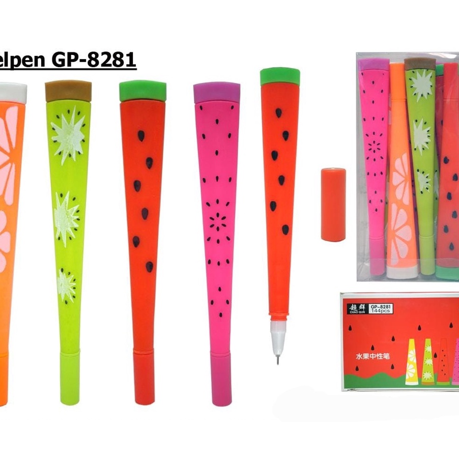 

Terlaku 12PC PEN GEL bentuk BUAH FRUIT PENA PULPEN