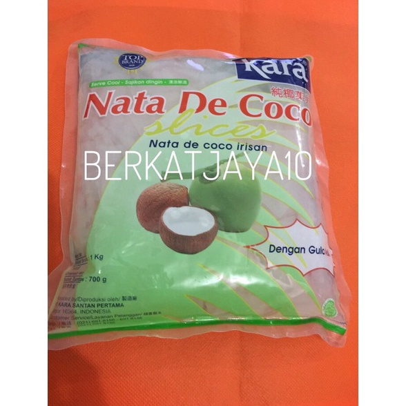 

Premium Kara Nata de Coco Irisan slice kemasan 1 kg 8PB