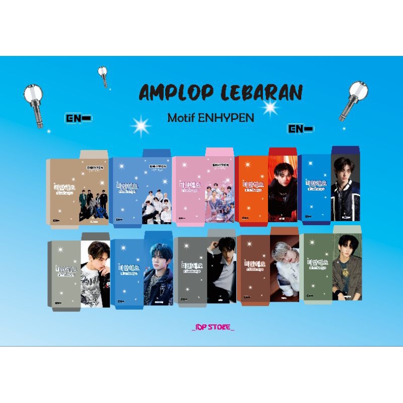 

Amplop Lebaran Kpop Motif Enhypen (Tanpa Dilipat)