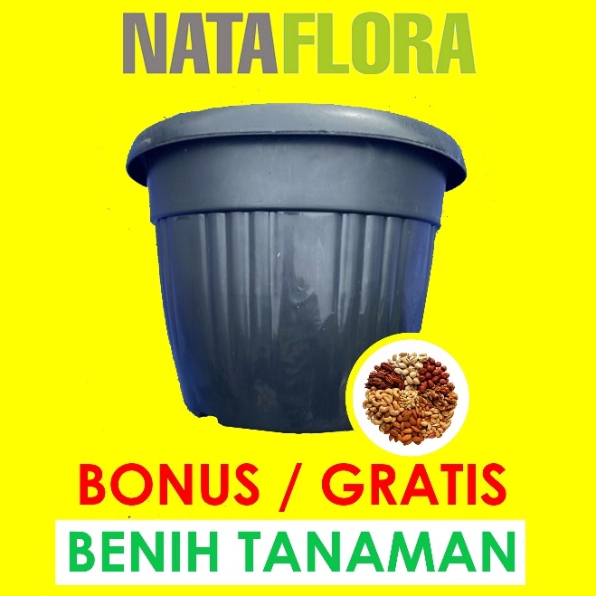 Serbuuuu pot 45 cm hitam jumbo besar untuk tabulampot termurah di pondok gede