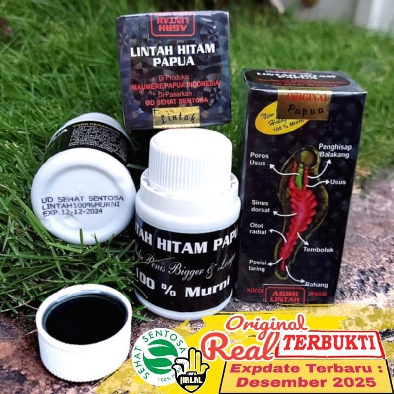 minyak urut pembesar peniss lintah minyak warna black