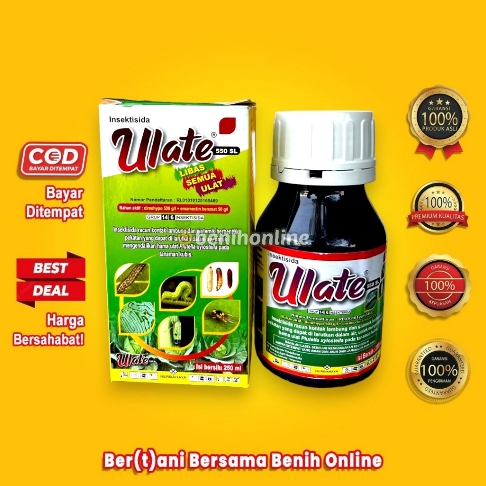 ART M17W INSEKTISIDA ULATE 55 SL 25 ML dimehypo dan emamectin benzoat Kencana Agro Goldensida Obat U