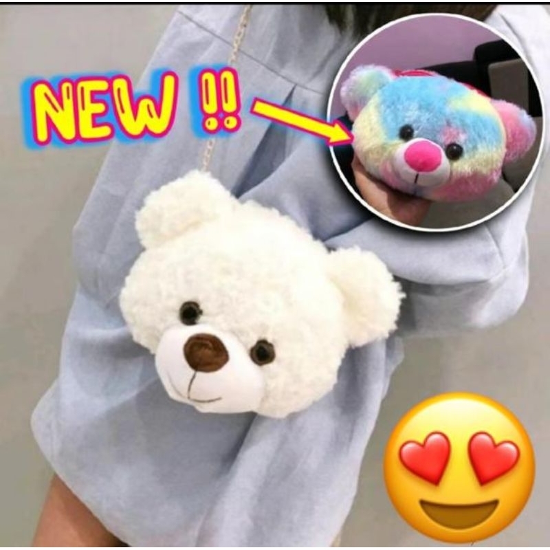 TAS BONEKA ANAK LUCU MODEL SELEMPANG (Masuk HP)