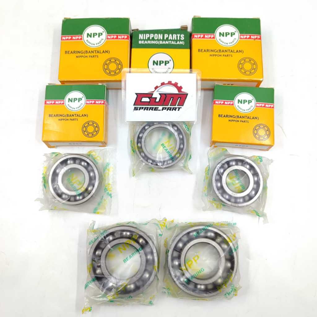 Bearing lahar mesin kruk as rasio satria 2 tak hiu lumba original npp