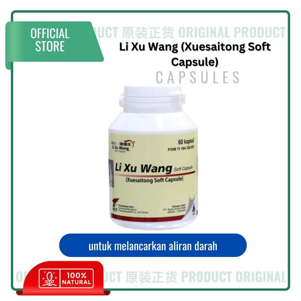 Li Xu Wang (Xuesaitong Soft Capsule) Botol 60 kapsul