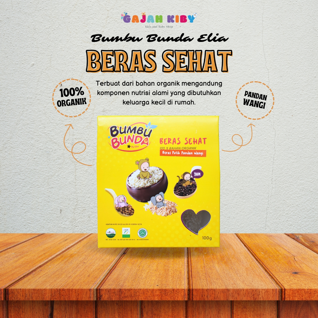 

BUMBU BUNDA BERAS SEHAT BERAS MPASI ORGANIK 100gr BERAS PENAMBAH BERAT BADAN - TDC01