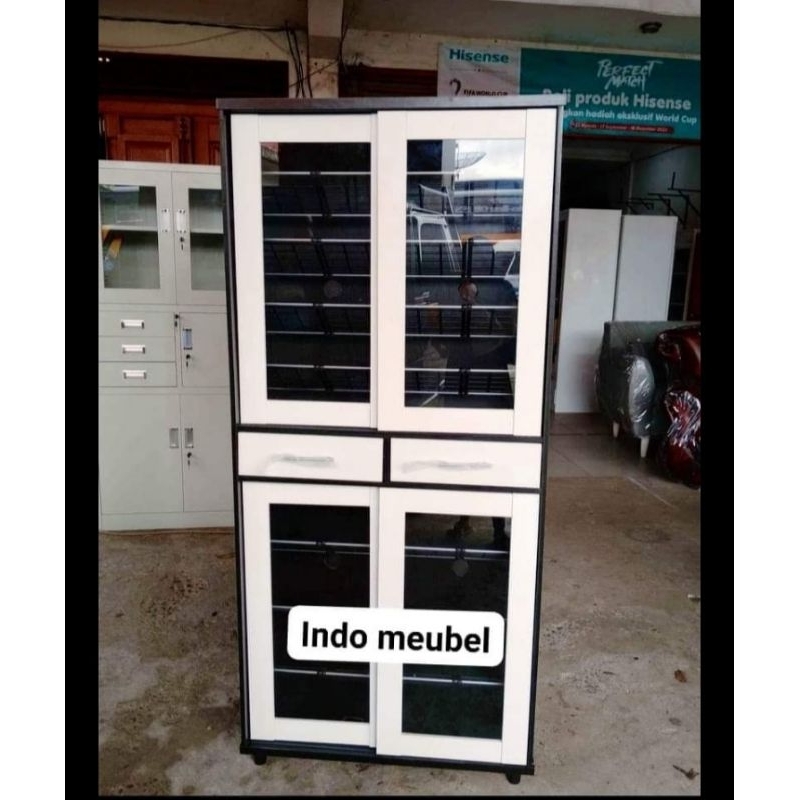 Lemari rak sepatu 2 tingkat