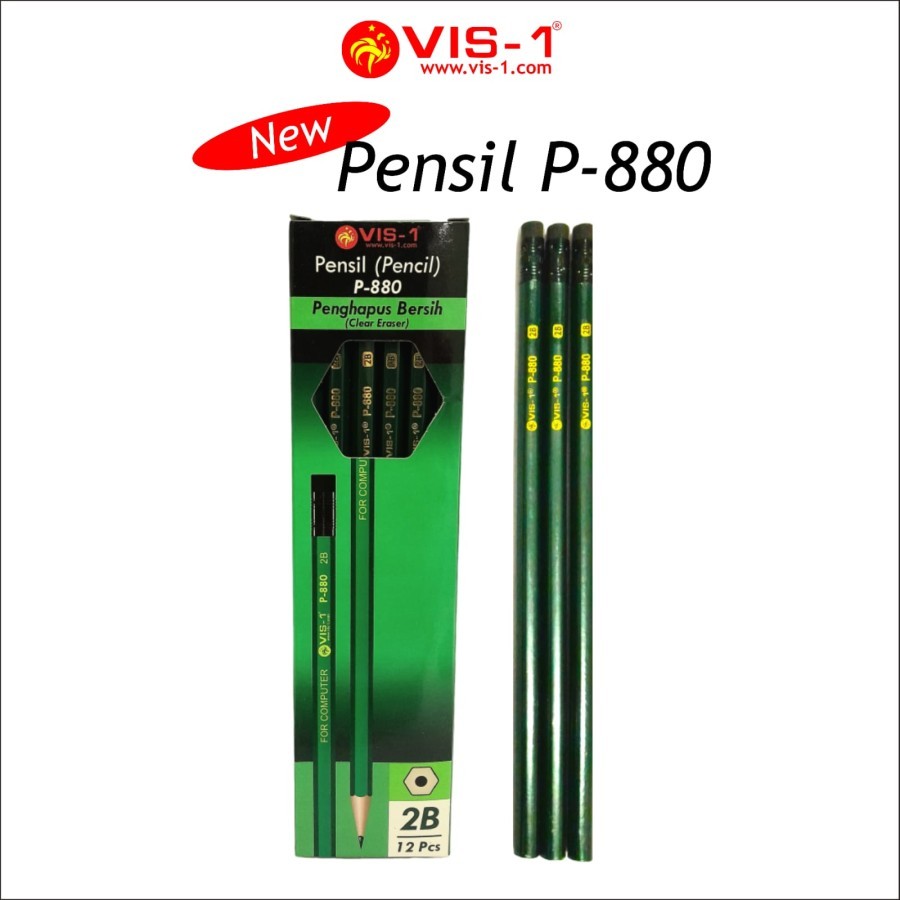 

Pensil 2B Vis-1 P-880 With Eraser