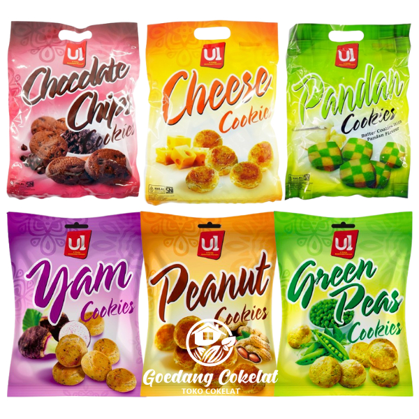 

U1 Cookies Uone Cookies Malaysia 350gr Yam Peanut Green Peas Cookies 350g 300g