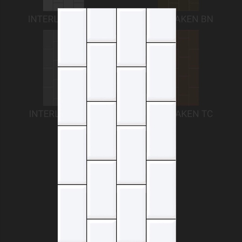 Keramik dingding Uno 25x50cm Interkan white