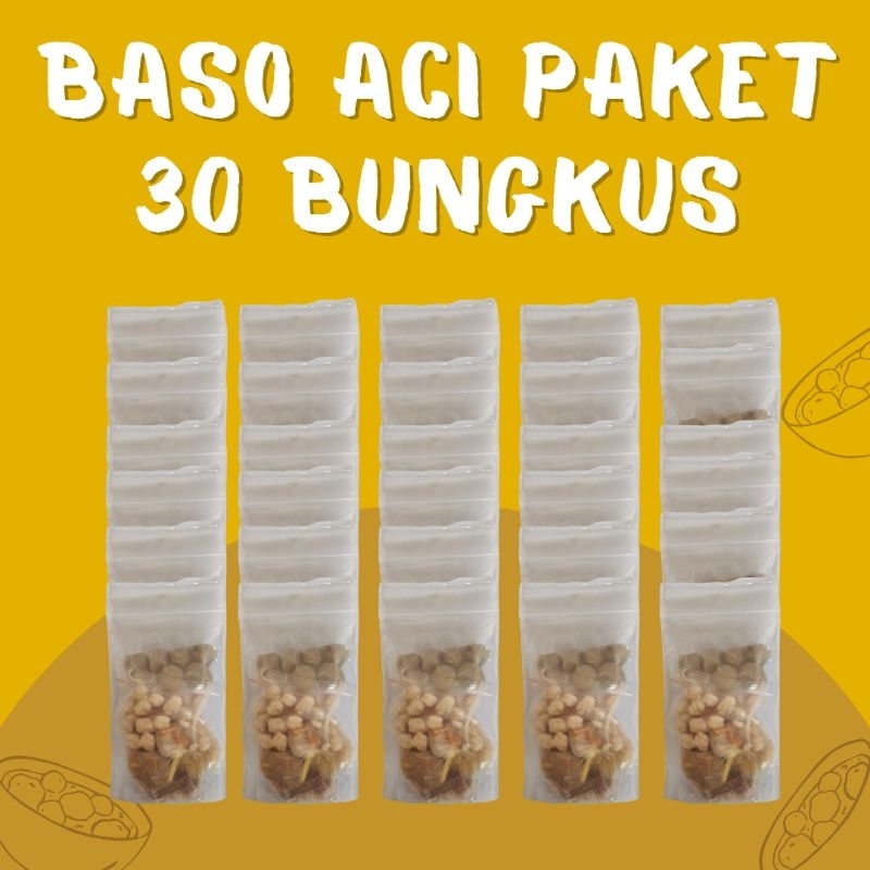 

Baso Aci Paket 30 Bungkus Lengkap Varian Isi dan Sambal