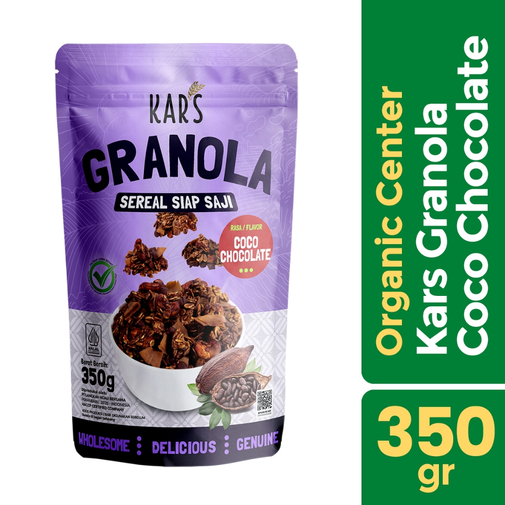 

Organic Center - Kars Granola Coco Chocolate 350gr - Cemilan Sehat