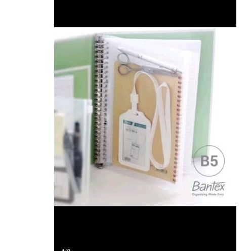 

Bantex Zipper Pocket For Multiring Binder B5 26 holes 8073-08