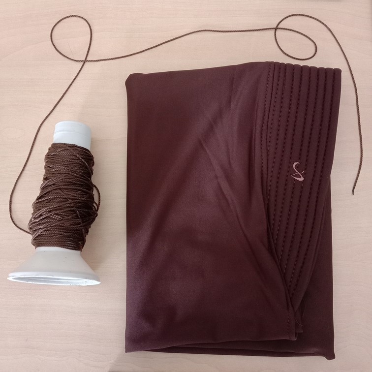 Hijab Bergo Hamidah Ukuran M Warna Coklat Pramuka