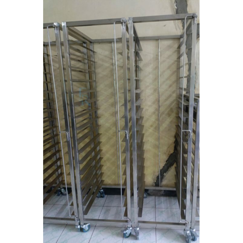rak / trolly roti 16 tray (susun) 40x60cm stainless HL201