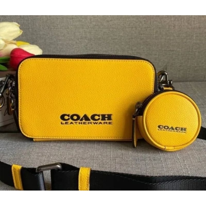 coach charter slim crossbody yellow