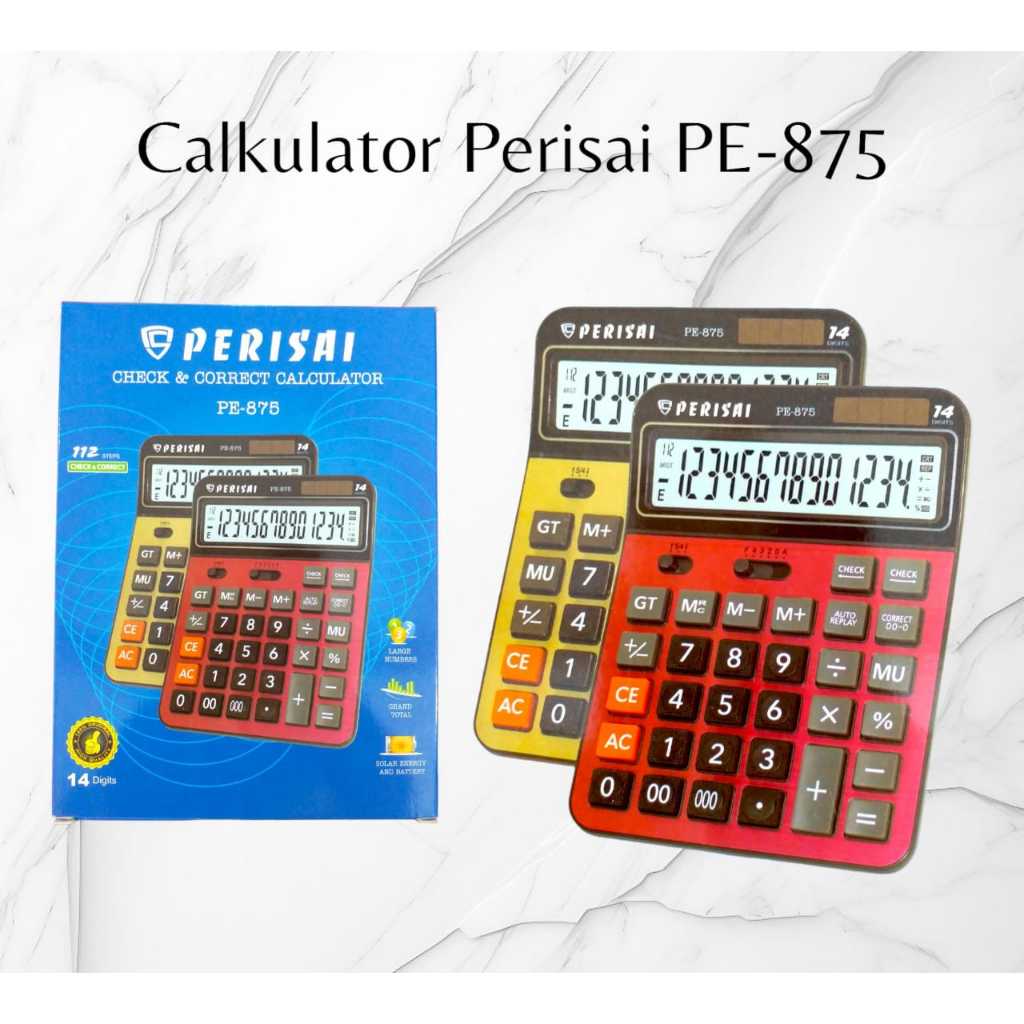 

CALKULATOR PERISAI 14 DIGITS