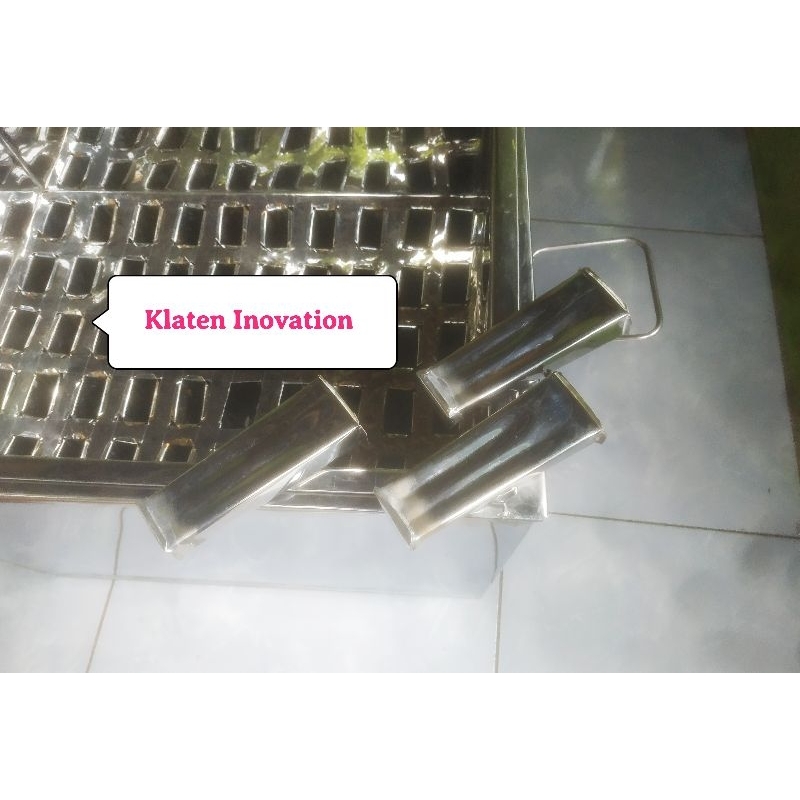 CETAKAN ES GOYANG ES LOLY KOTAK STENLIS STEEL