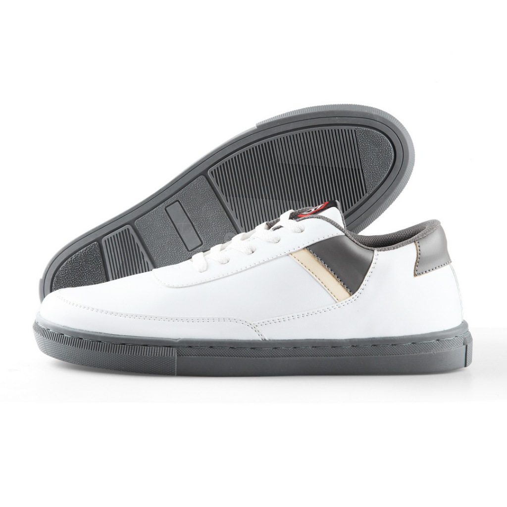 Sadewa Fashion Sepatu Pria Gaya Kasual Warna Putih Kombinasi Toretto Sneaker