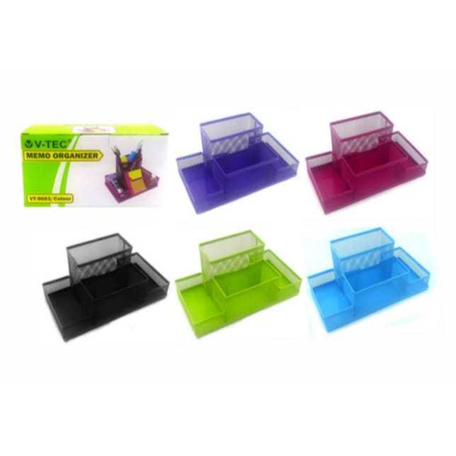 

Tempat Alat Tulis/Memo Organizer 4 Sekat Hitam/Warna V-TEC