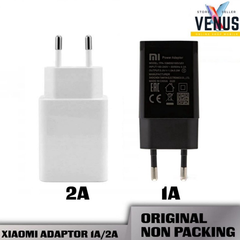 ct Mi USB Travel Adaptor Charger 5V  2A 1A Mi Power Adapter Handphone batok casan