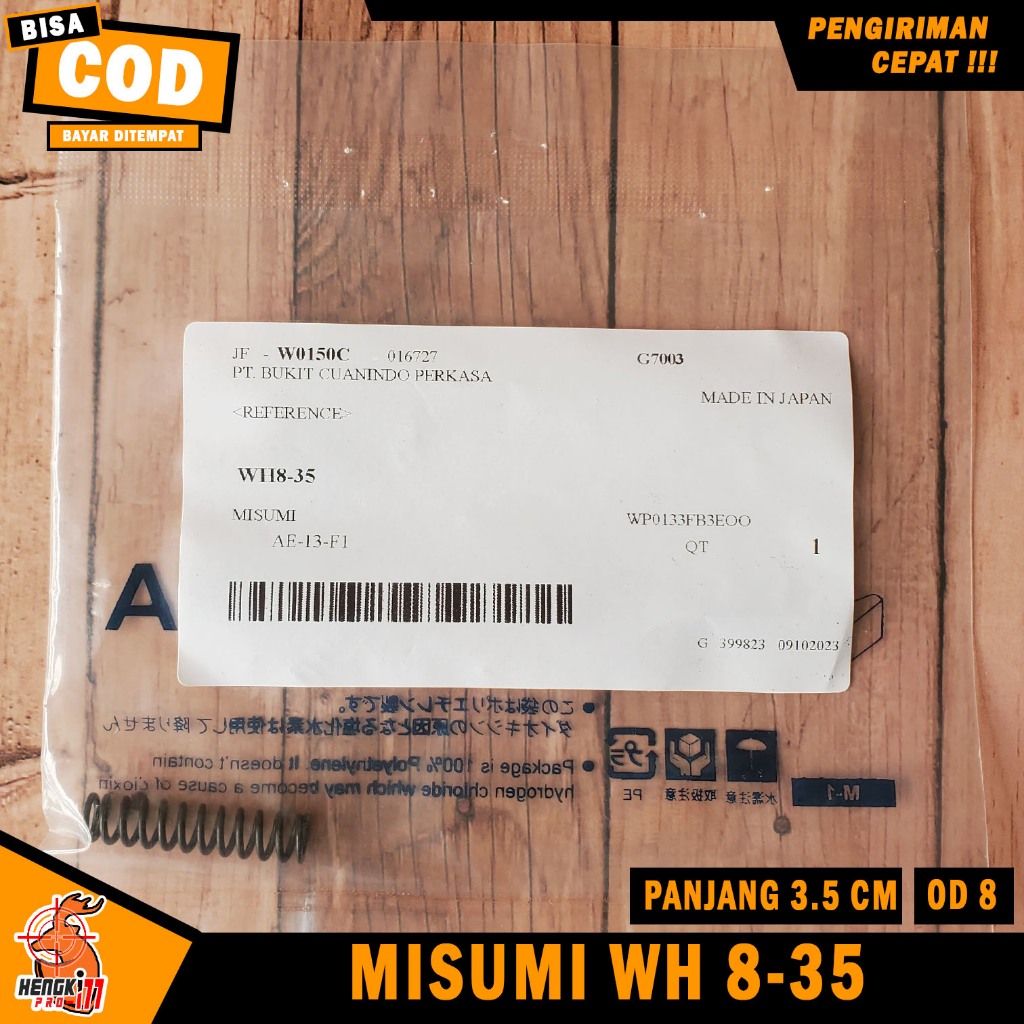 Per Misumi Mizumi Jepang Misumi Bulat WH 8-35 OD 8 Panjang 3.5 cm Keras